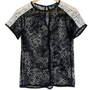 Nanette Lepore Lace Top Size XS